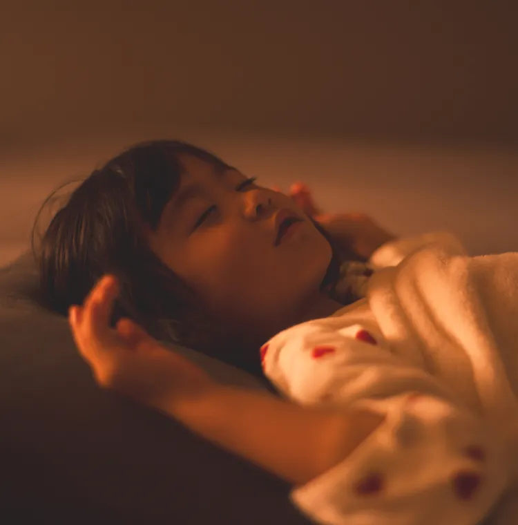 眠った子ども